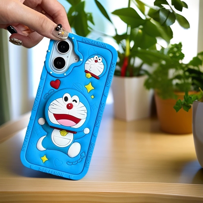 Cute Doraemon Telescopic Phone Case