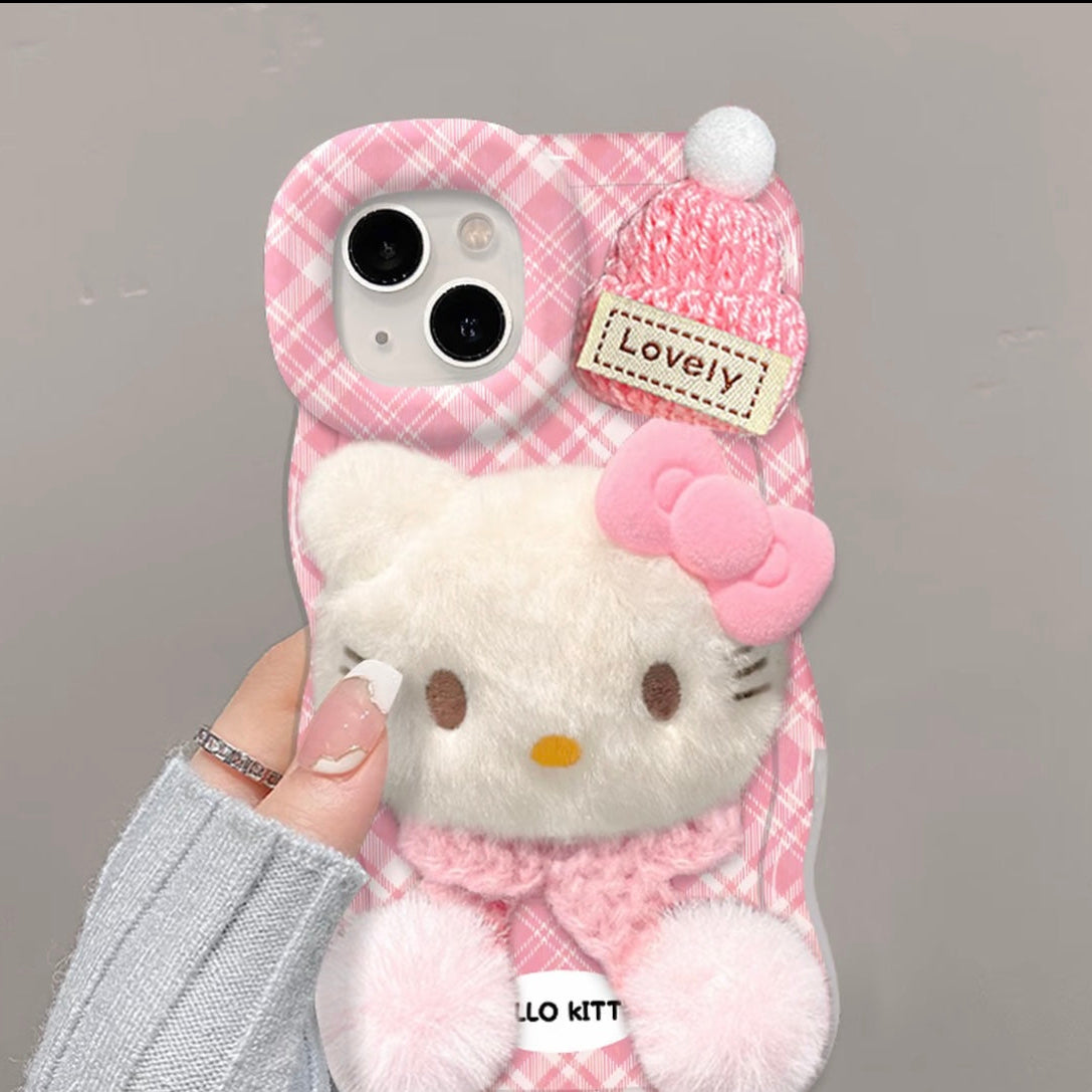 Custodia per telefono Hello Kitty con doppio supporto