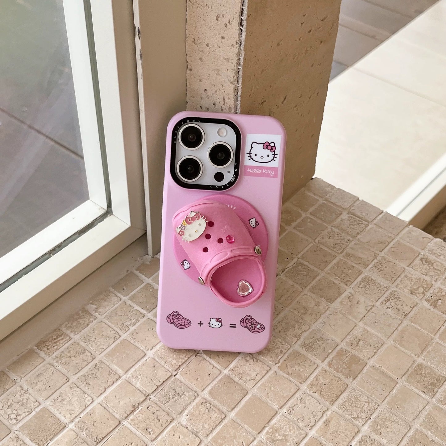 Hello Kitty Crocs-style shoe-shaped phone case