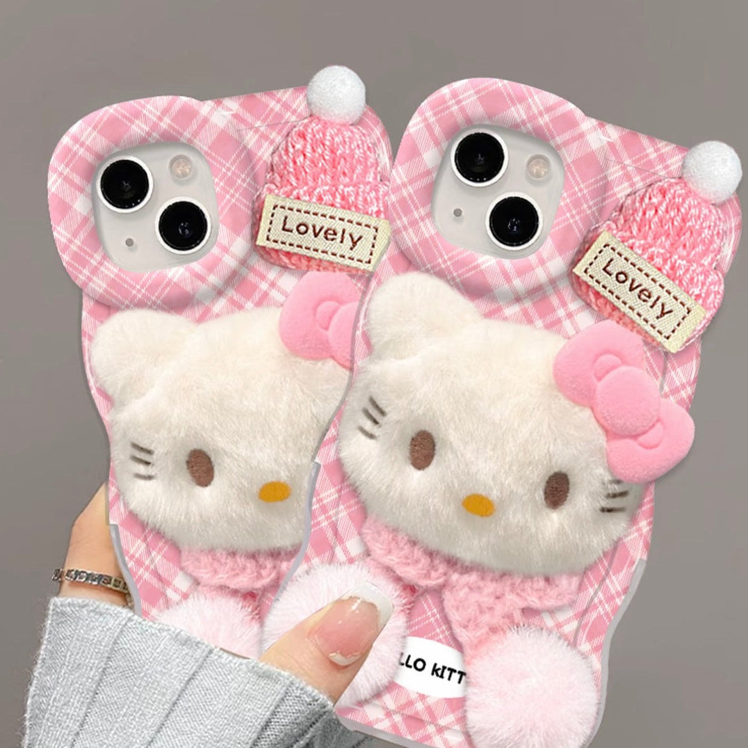 Custodia per telefono Hello Kitty con doppio supporto