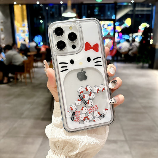 KT cat quicksand mobile phone case