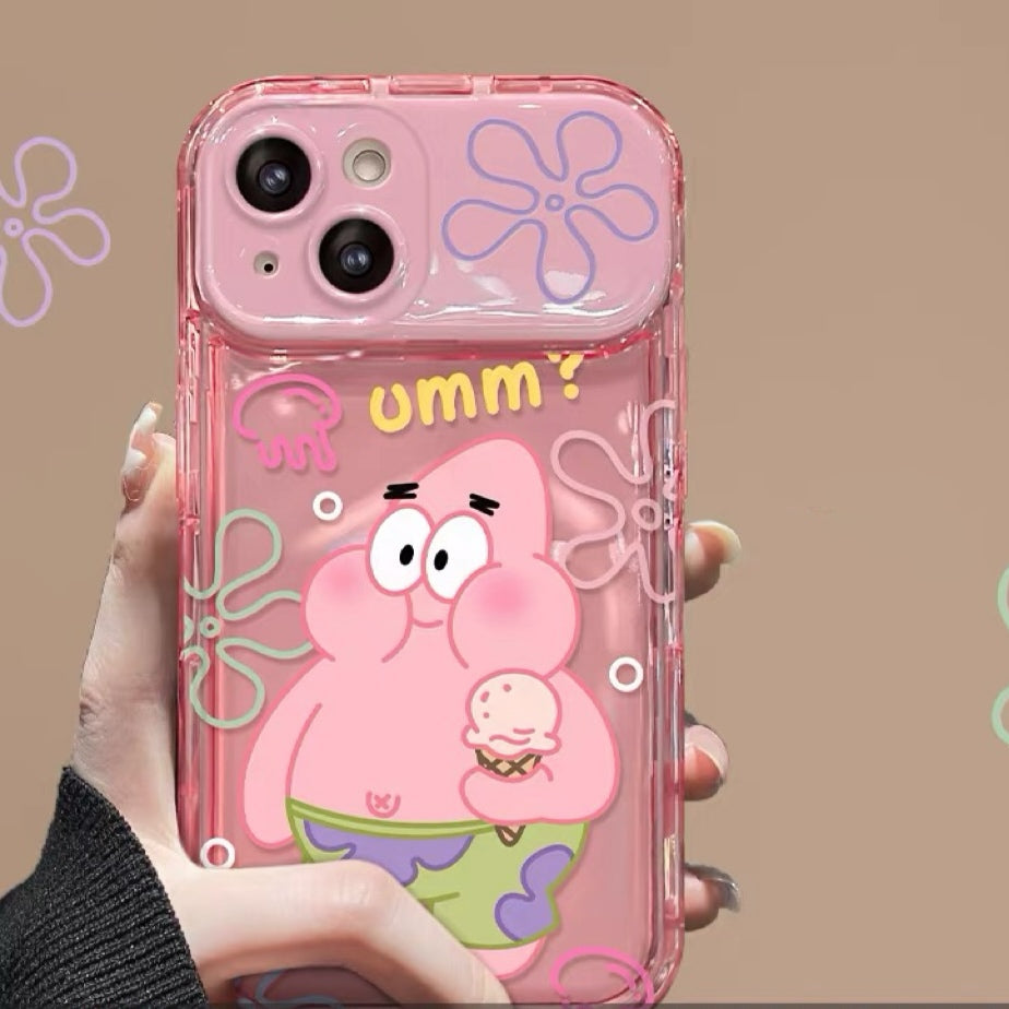 SpongeBob Patrick Star flip mirror phone case