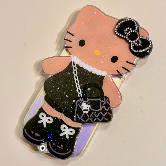 Cartoon sliding mirror Kitty phone case