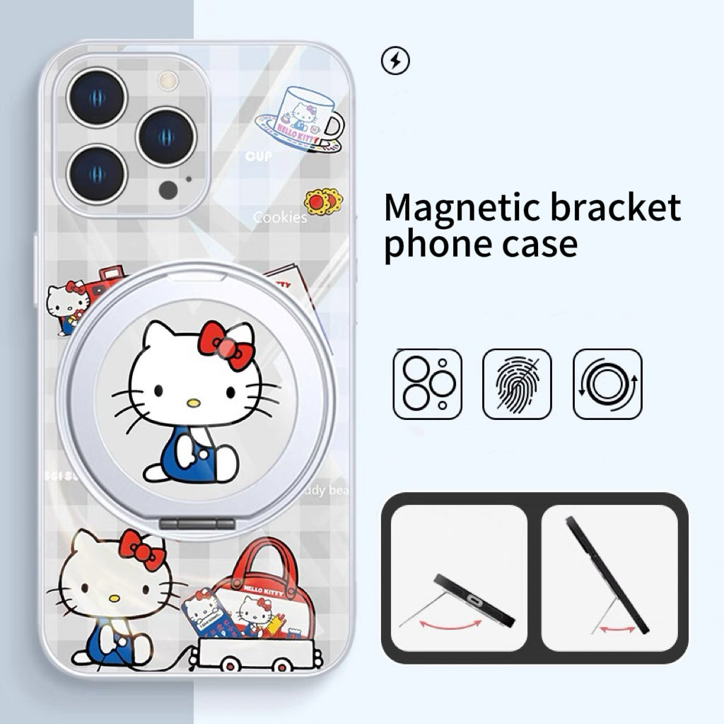 Custodia magnetica per telefono a forma di gatto scozzese