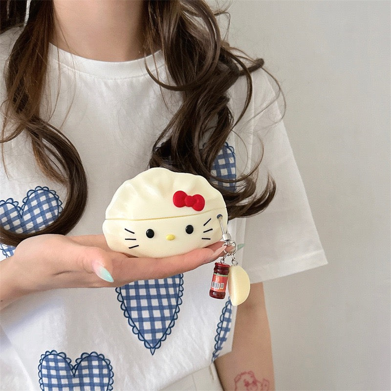 Kitty dumpling oortelefoon beschermhoesje