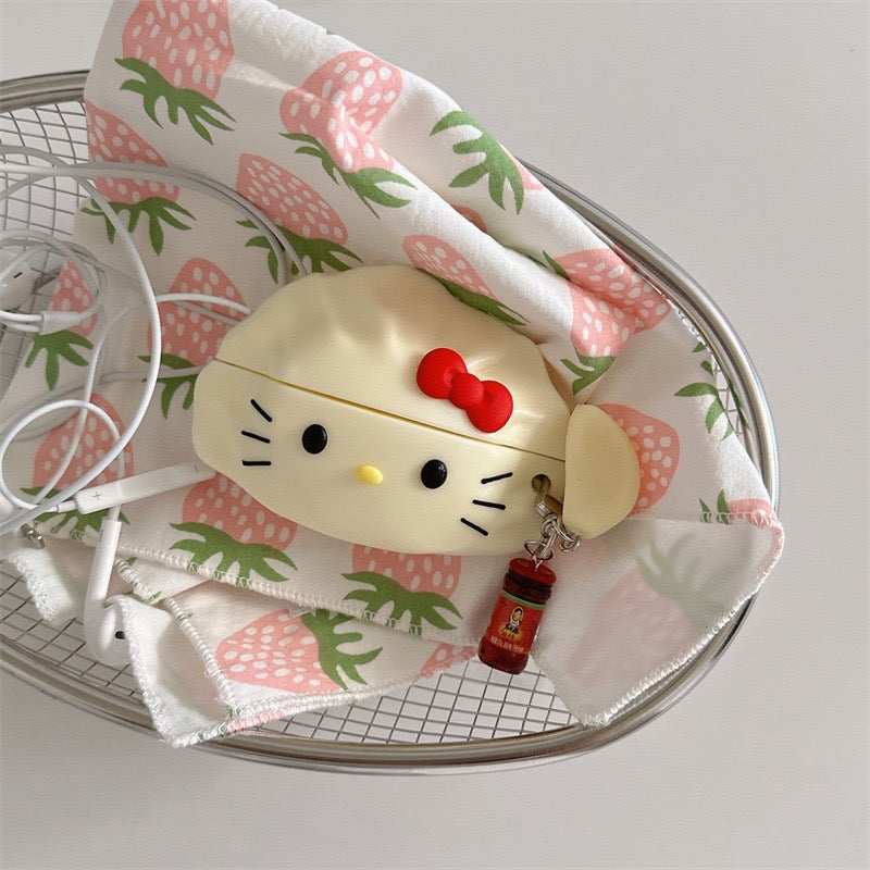 Kitty dumpling oortelefoon beschermhoesje