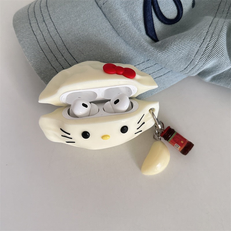 Kitty dumpling oortelefoon beschermhoesje