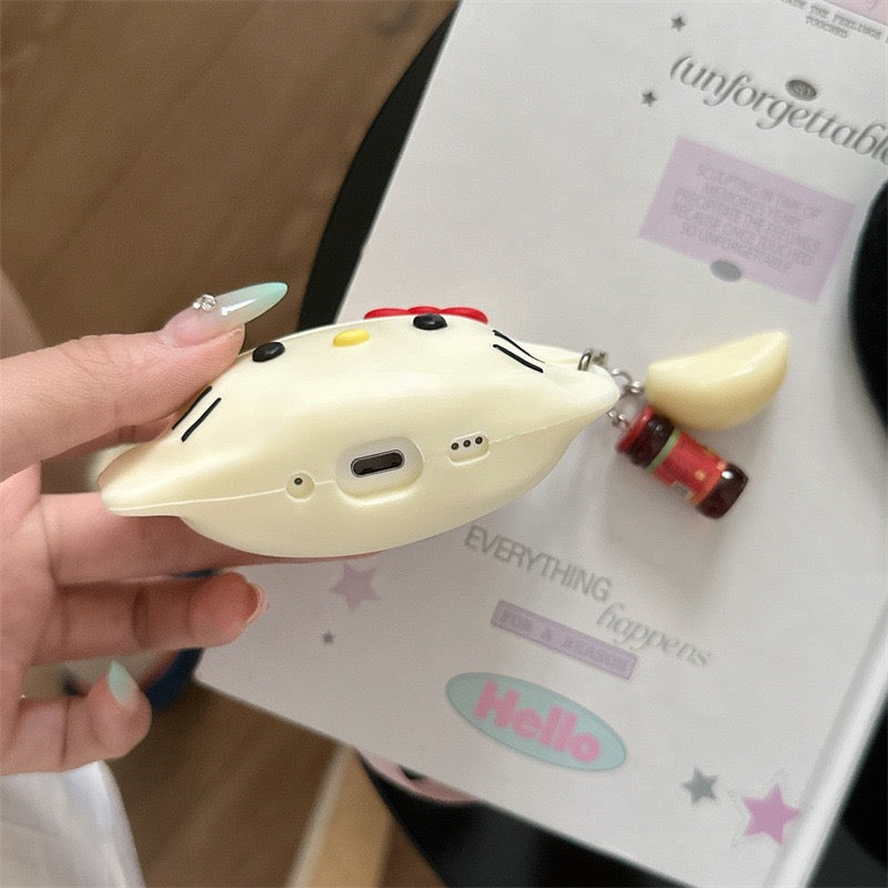 Kitty dumpling oortelefoon beschermhoesje