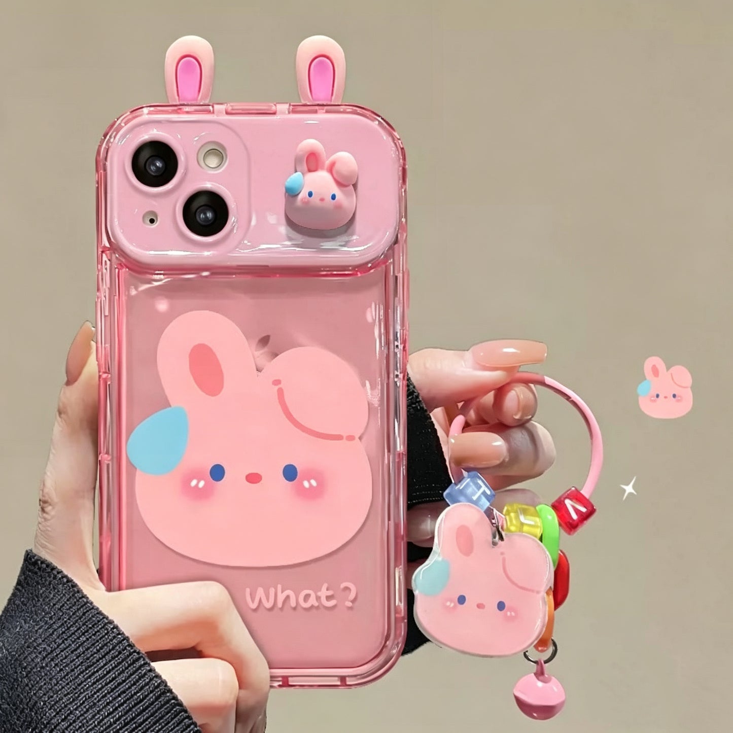 Frog, Rabbit & Bear Flip-Mirror Phone Case