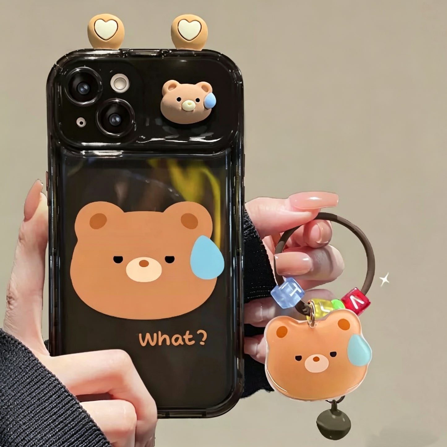 Frog, Rabbit & Bear Flip-Mirror Phone Case