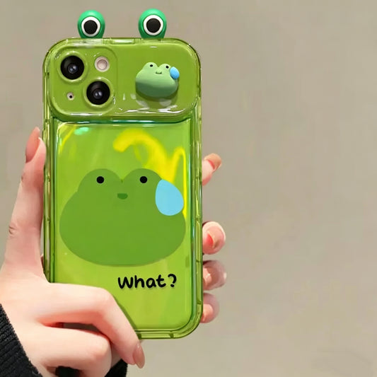 Frog, Rabbit & Bear Flip-Mirror Phone Case