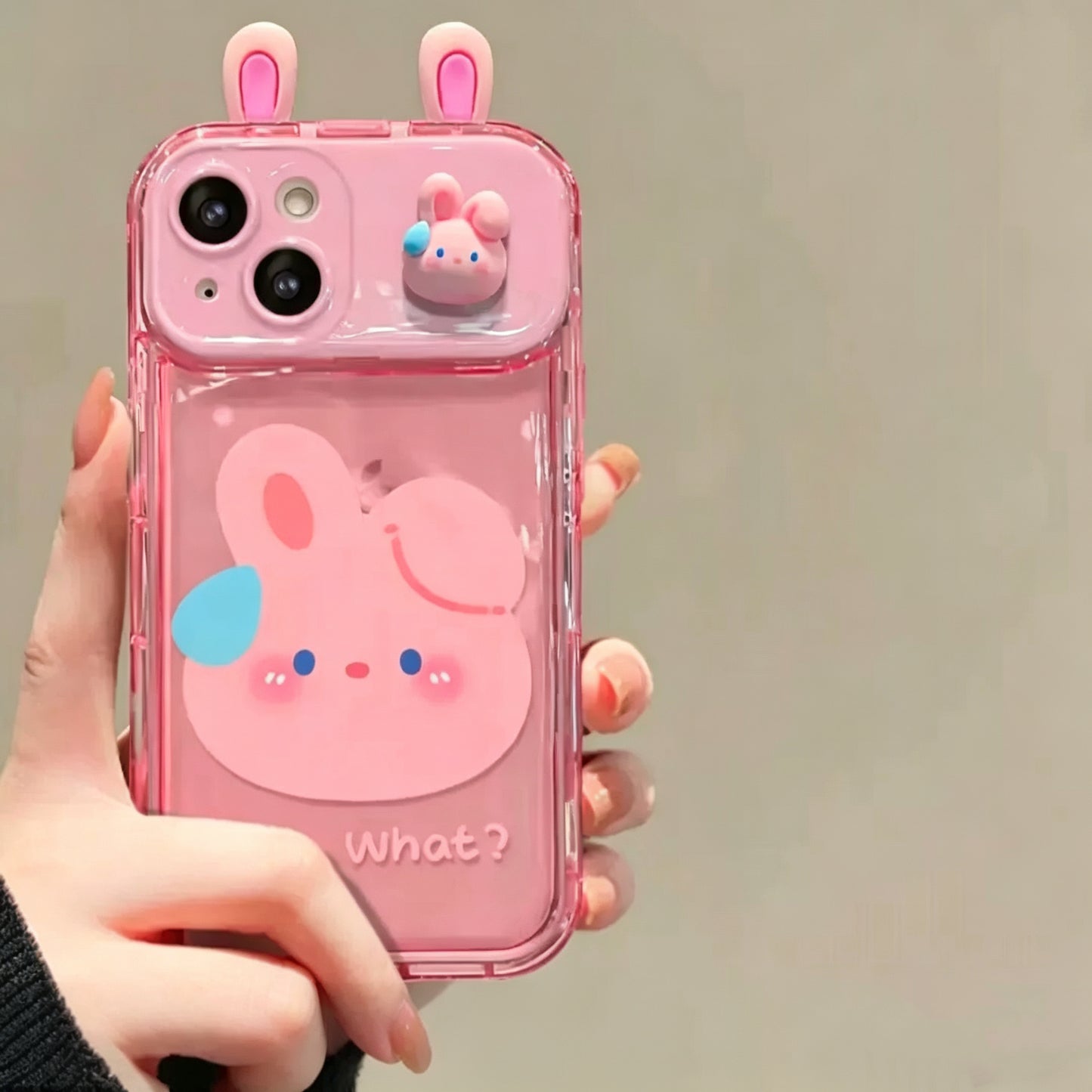 Frog, Rabbit & Bear Flip-Mirror Phone Case