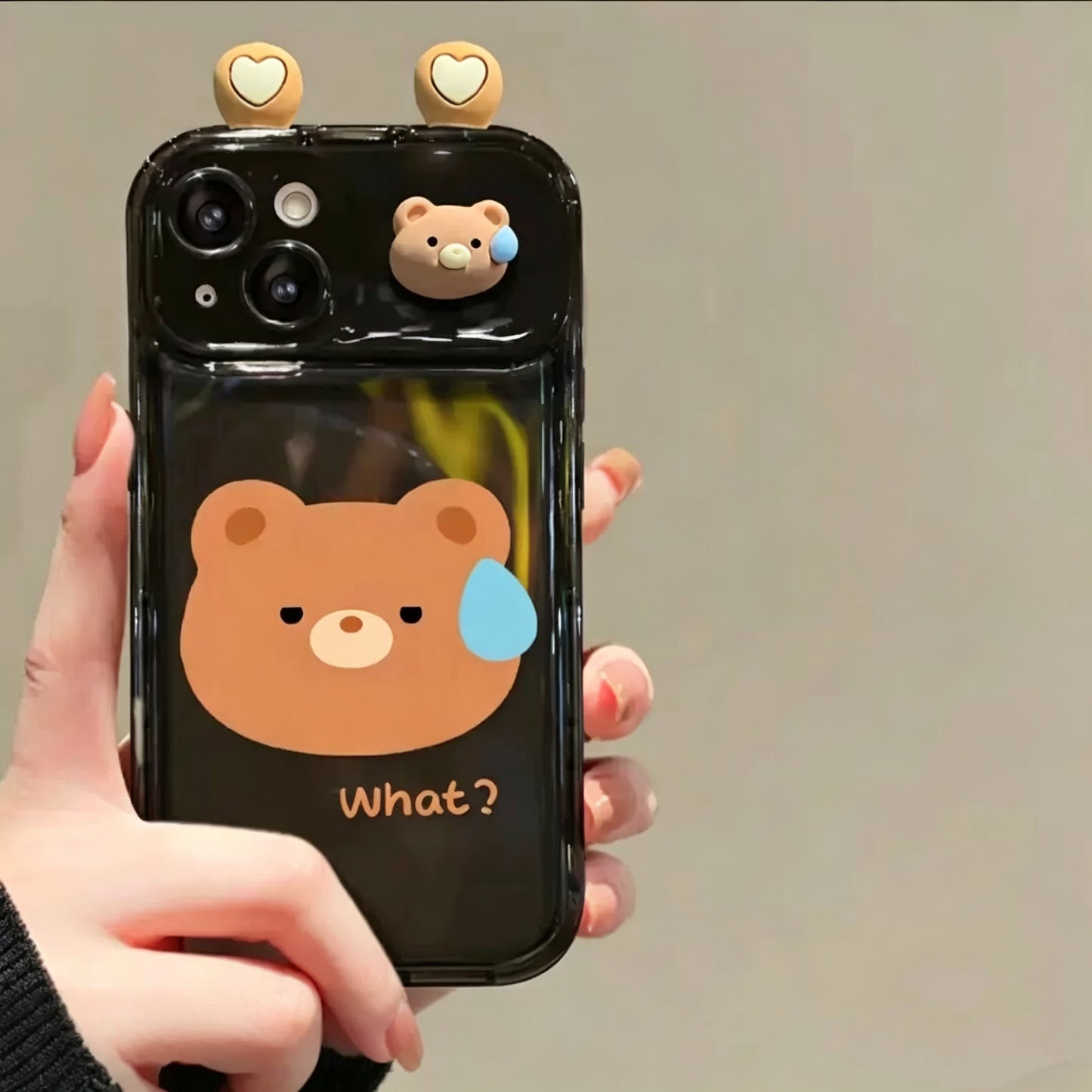 Frog, Rabbit & Bear Flip-Mirror Phone Case