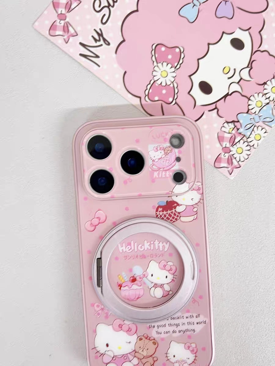 Dark pink Hello Kitty phone case