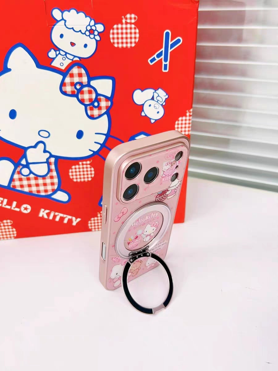 Dark pink Hello Kitty phone case