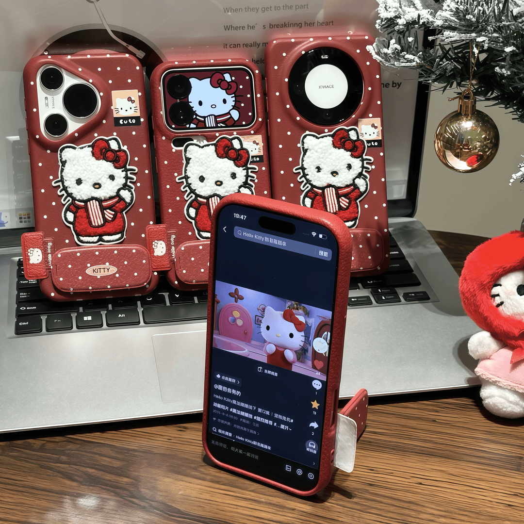 Textured TPU wine red New Year red embroidered phone case