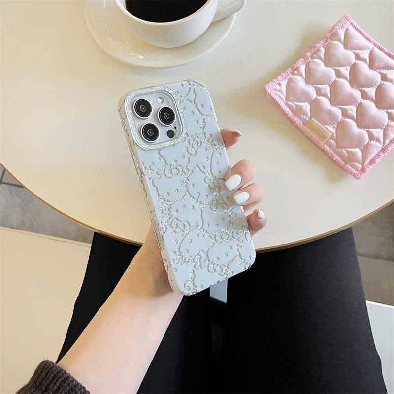 Cartoon Glitter Hello Kitty Phone Case