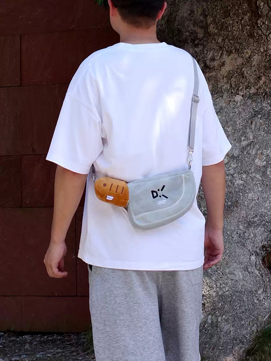 Pocket Knife Plush Crossbody Bag