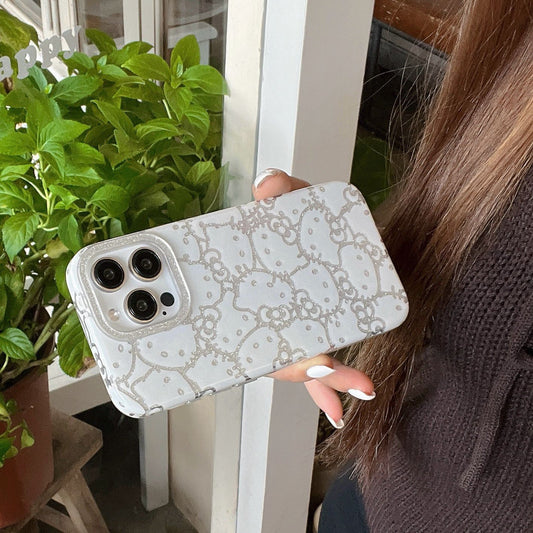 Cartoon Glitter Hello Kitty Phone Case
