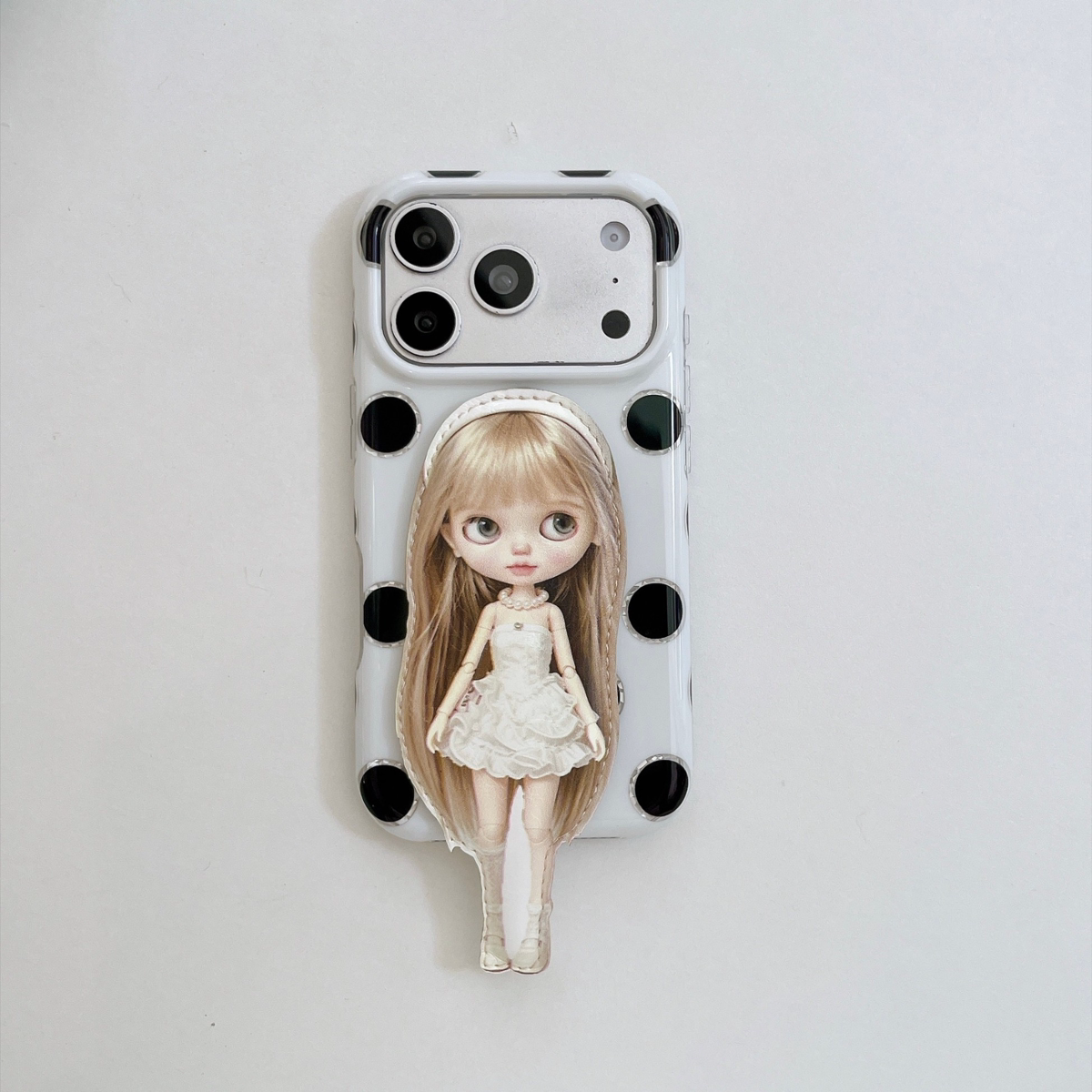 Cute Polka-Dot Barbie Girl Phone Case