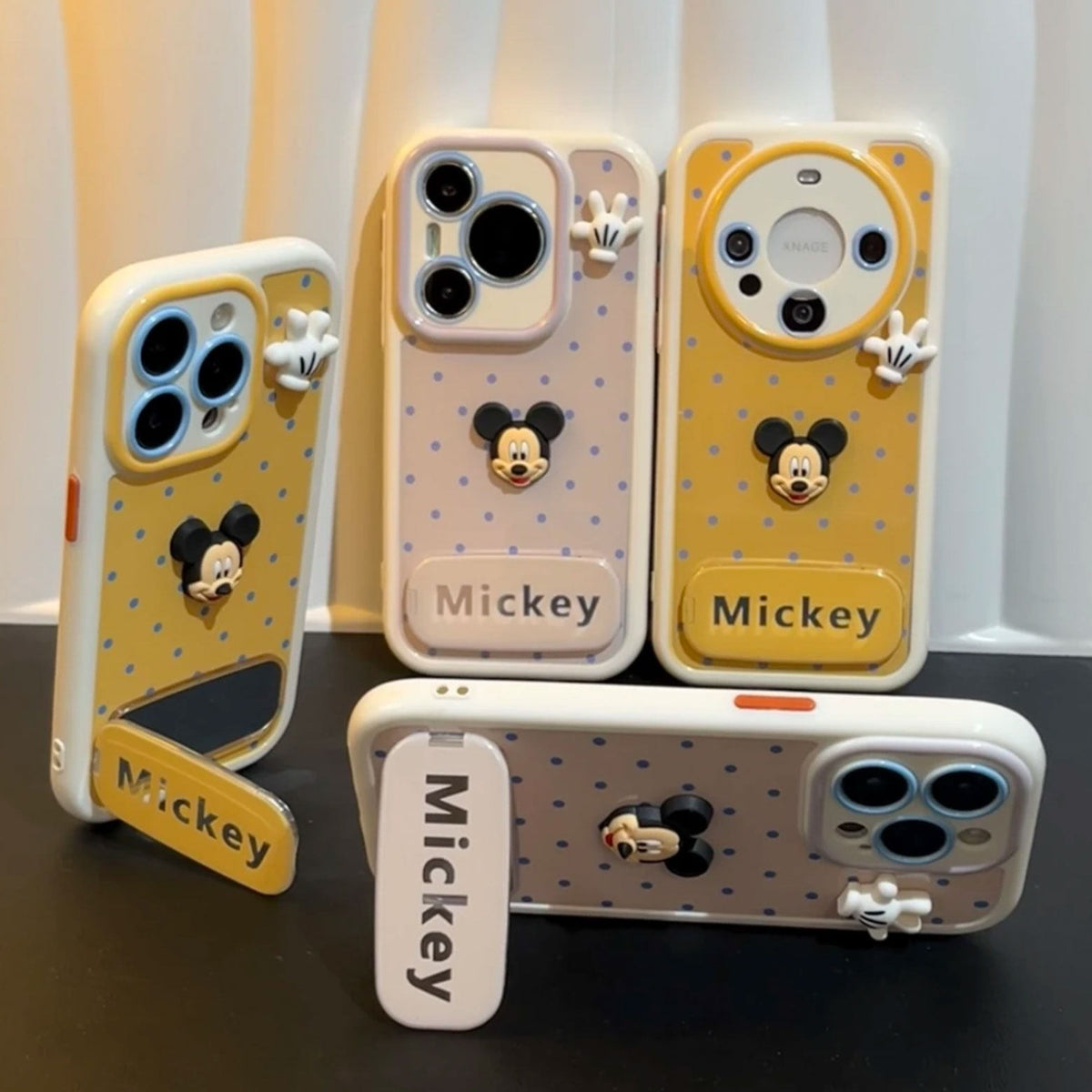 Mickey Mouse Mirror-Finish Kickstand Phone Case