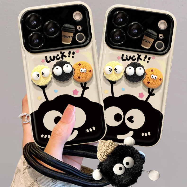 Briquettes and Coffee Flip Phone Case with Mirror and Stand