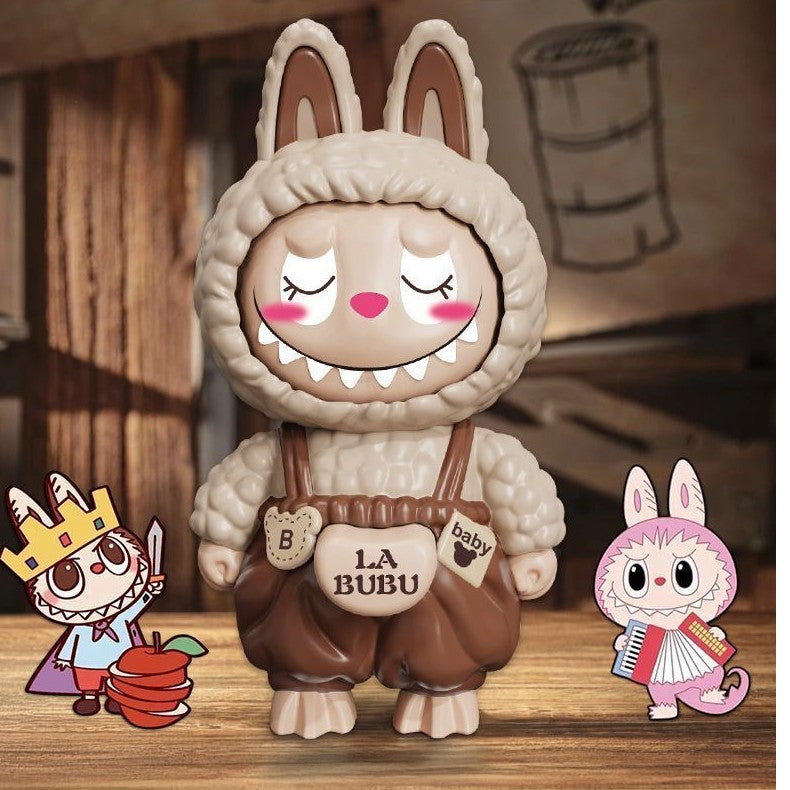 ラブブの顔が変わる人形ペンダント