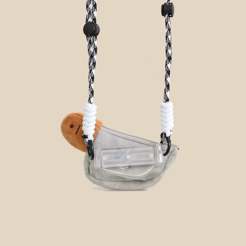 Bolsa de almacenamiento para auriculares con clip para teléfono y cuchillo pequeño