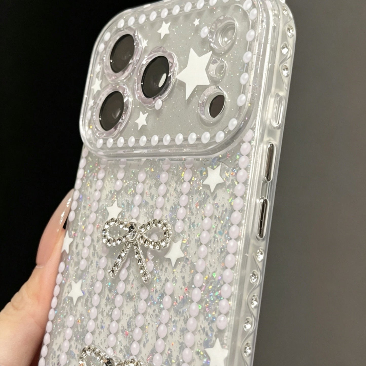 3D Sparkling Rhinestone Bow Phone Case