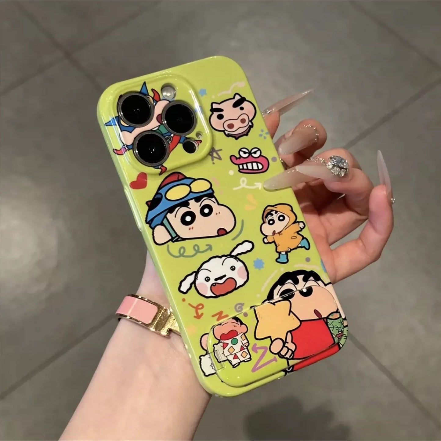 Crayon Shin-chan Portable Mirror Phone Case