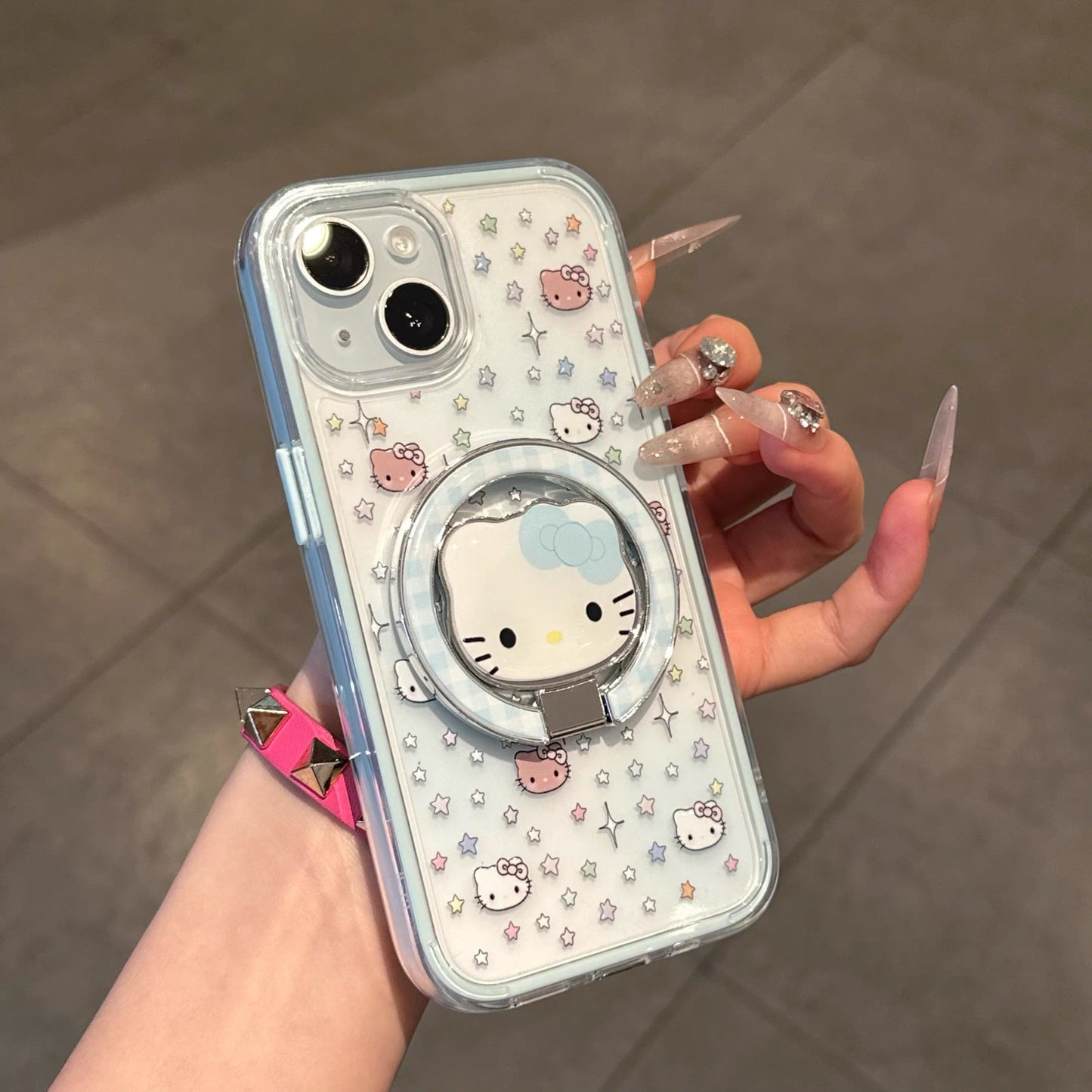 Starlight Kitten Portable Mirror & Stand Phone Case