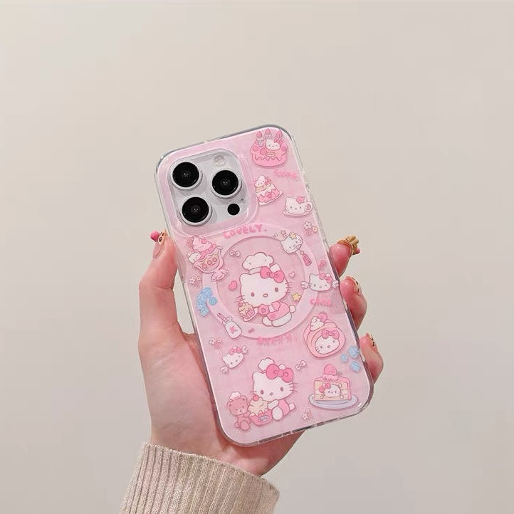 Hello Kitty & Kuromi Magnetic Phone Case