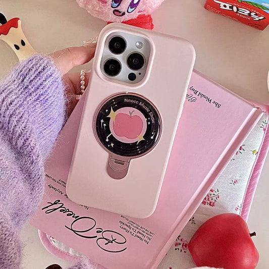 Creative Phone Case with Built-in Makeup Mirror and Stand