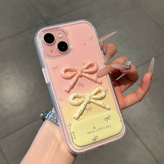 Étui de téléphone portable miroir en forme d'arc 3D