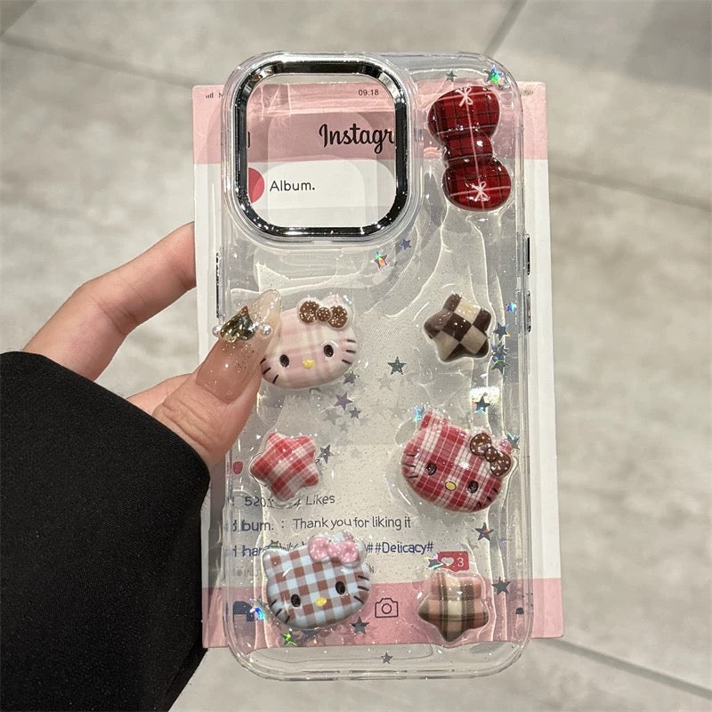 Bow and Star Kitty Phone Case