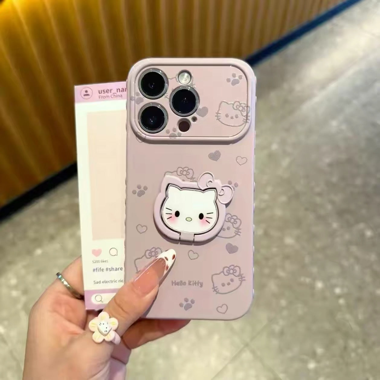 Rotating Kitty Stand Phone Case