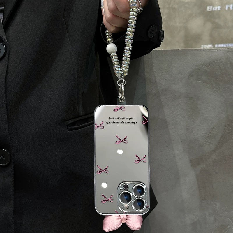 Mirror-Finish Bow Phone Case
