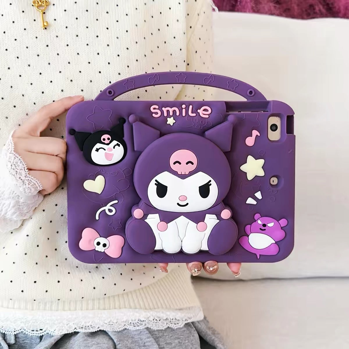 Kuromi & Kitty iPad Stand Case