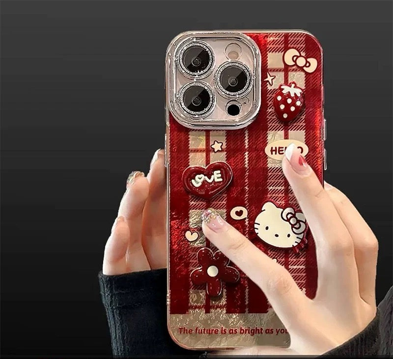 Cute red Hello Kitty phone case
