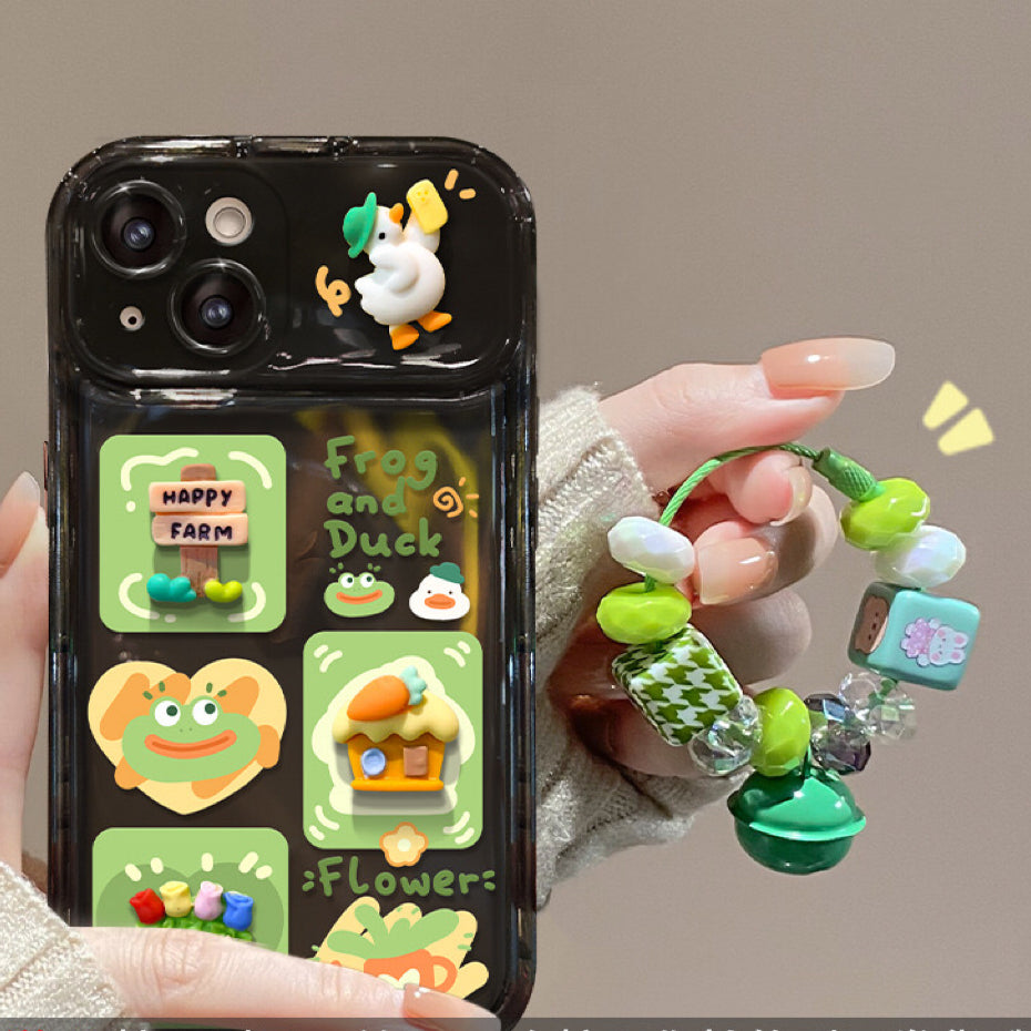 Cute Frog Flip Phone Case