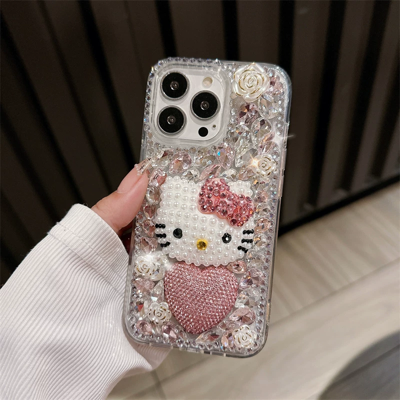 Herzförmiger Diamant-Kitty-Beutel