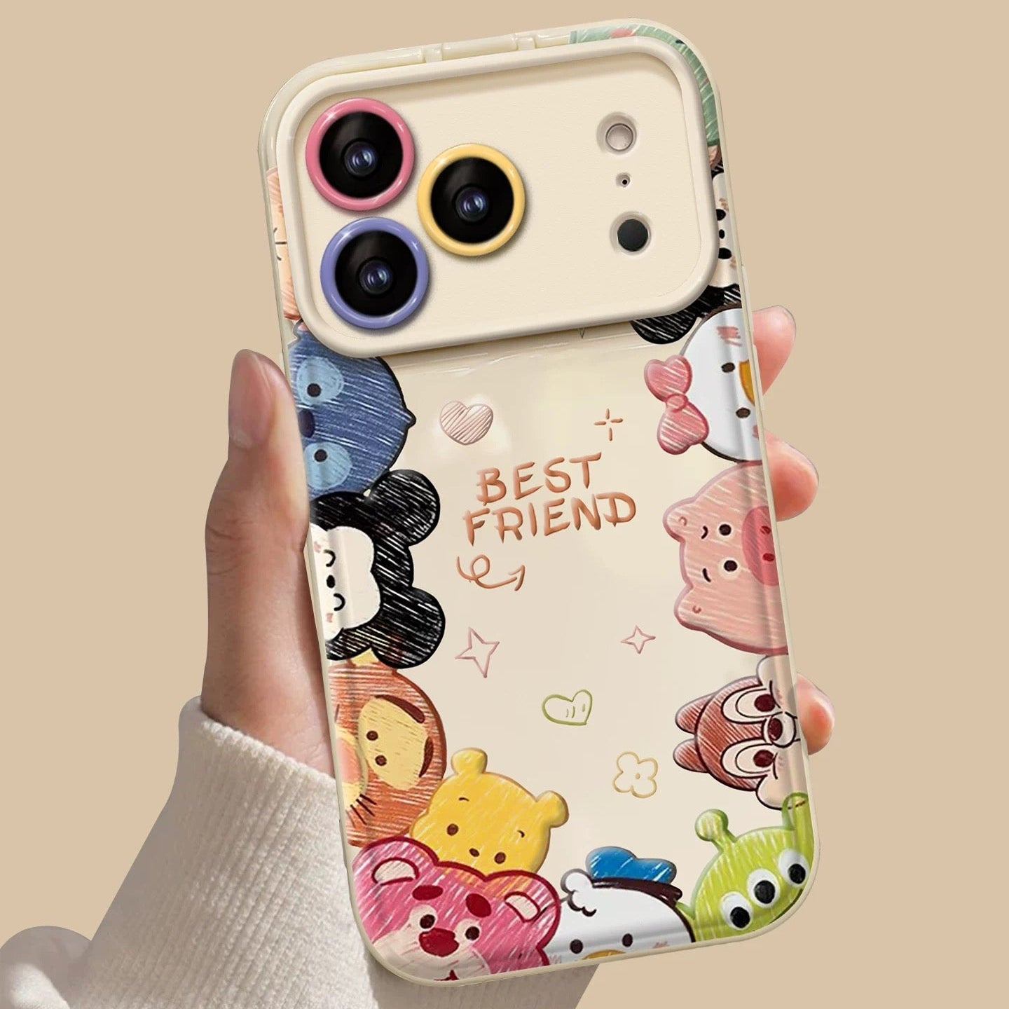 Lotso & Winnie the Pooh Flip-Mirror Phone Case