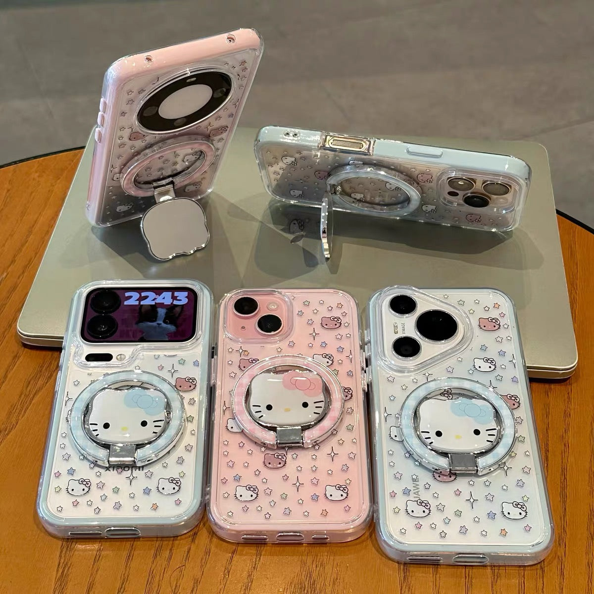 Starlight Kitten Portable Mirror & Stand Phone Case