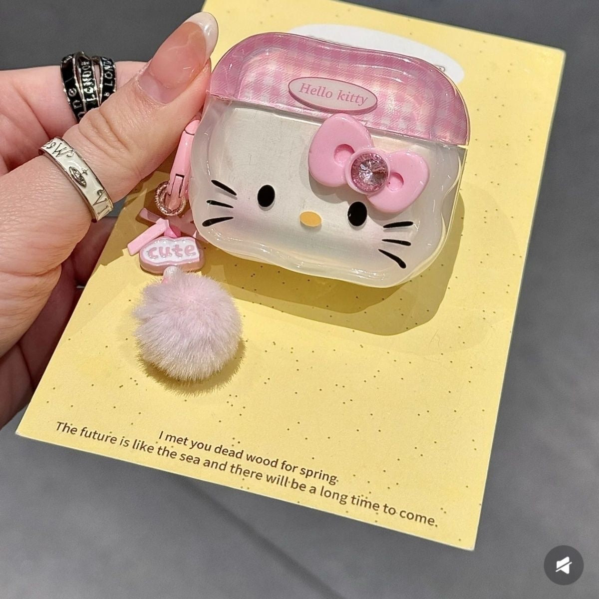 Pink  Kitty AirPods case