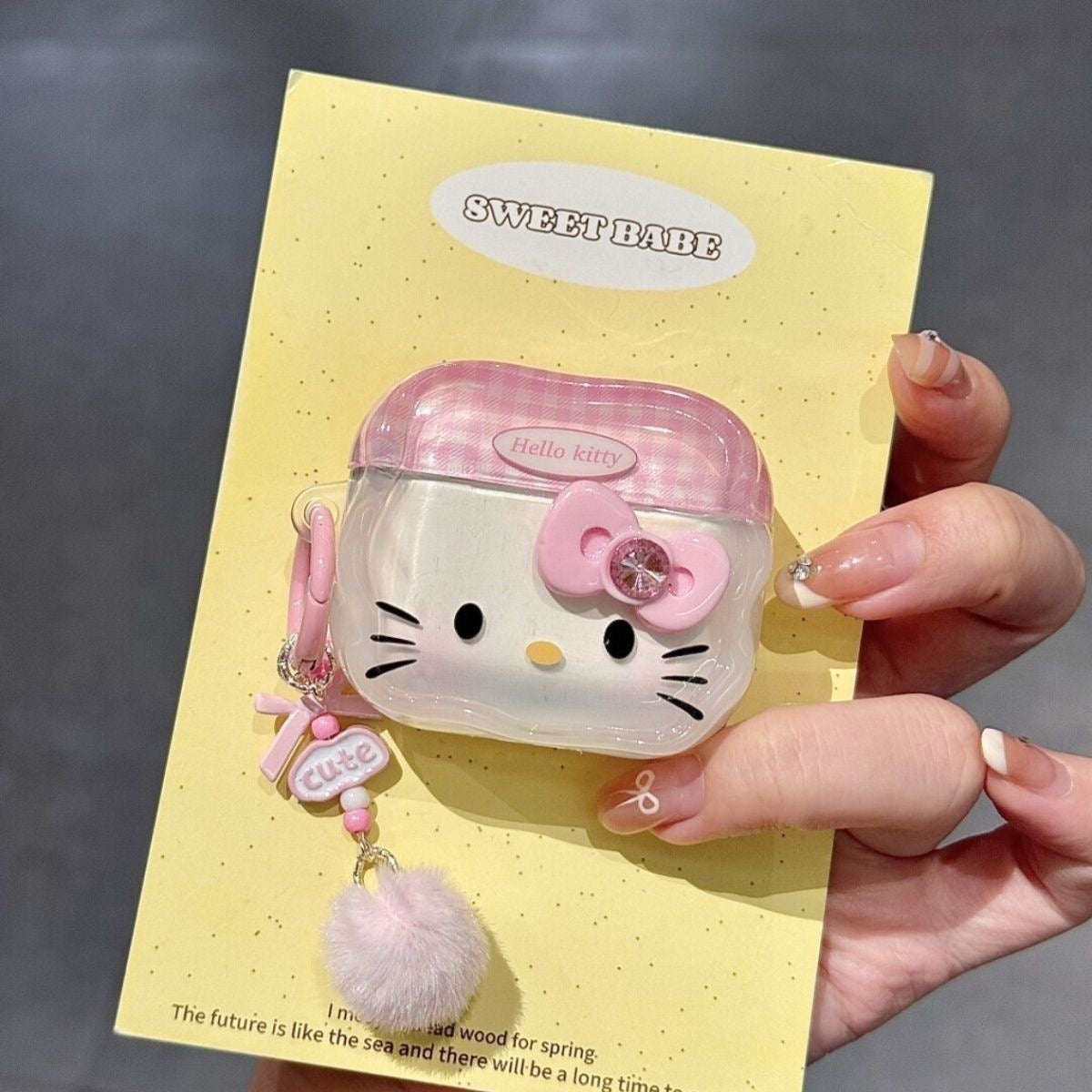 Pink  Kitty AirPods case
