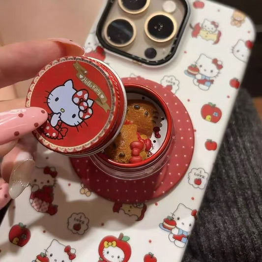 Polka-Dot Hello Kitty Magnetic Stand Phone Case