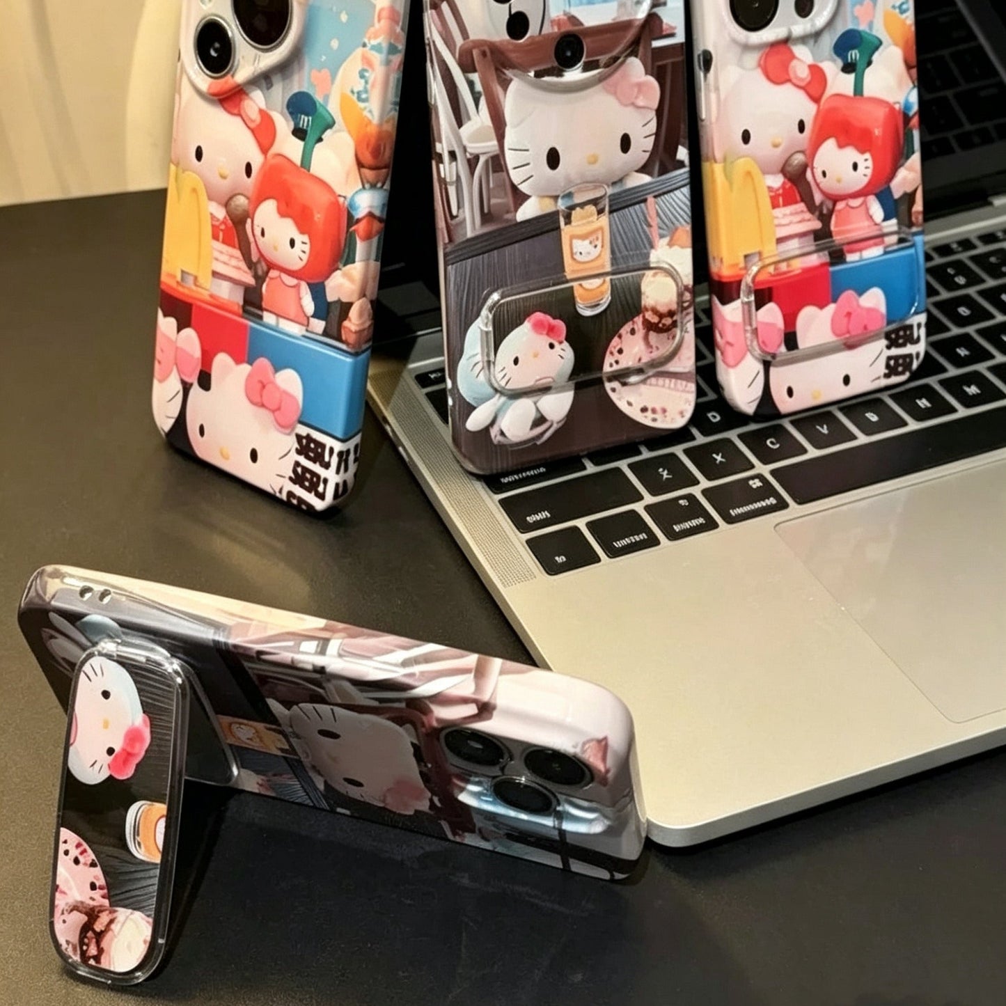 Kitty cat mirror stand phone case