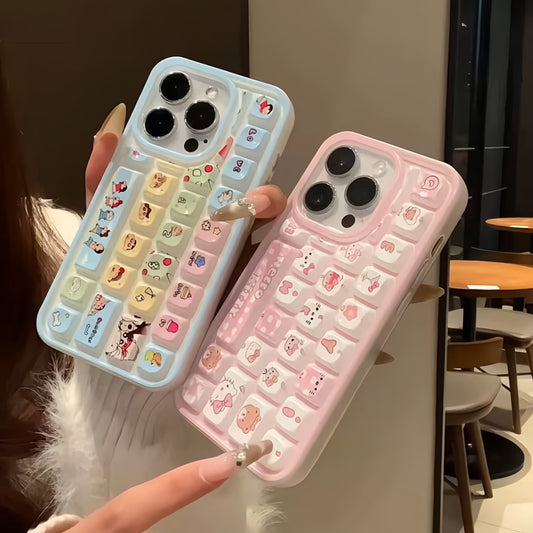 Kitty and Crayon Shin-chan niche keyboard phone case