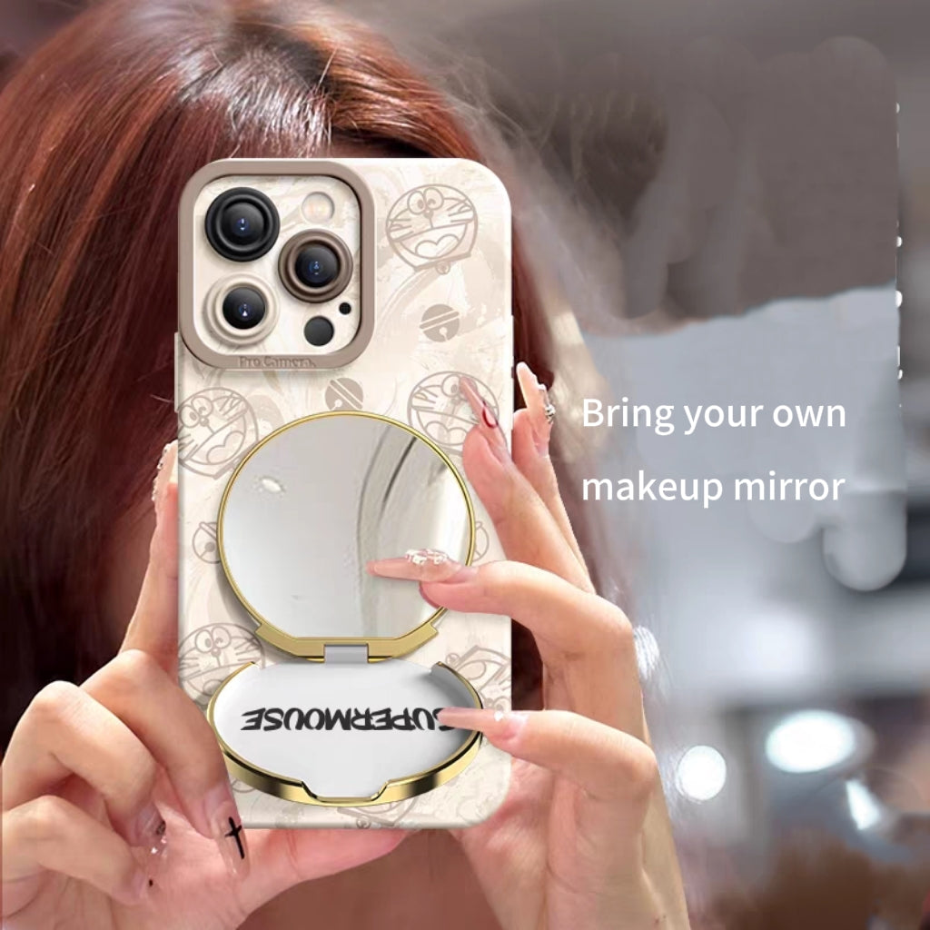 Doraemon makeup mirror phone case